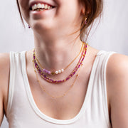 Collier Lizzie rubis