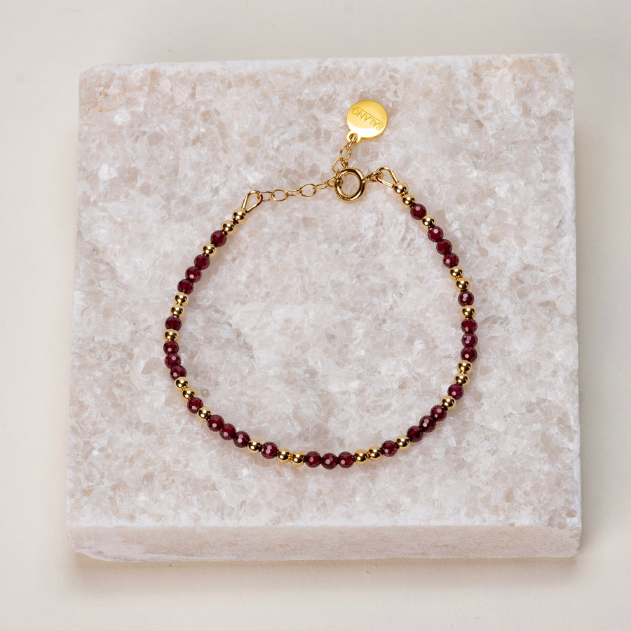 Bracelet Anna grenat