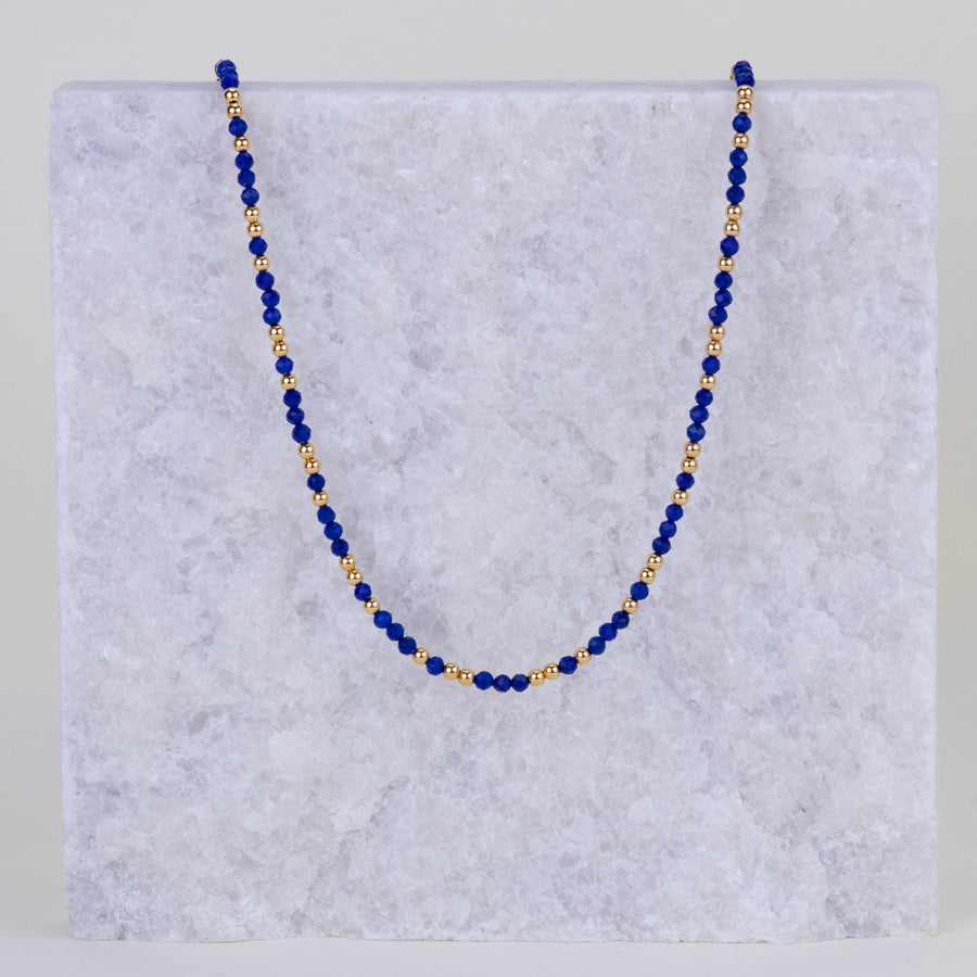 Collier Anna en lapis lazuli